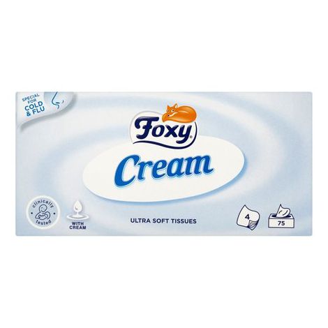 Chusteczki higieniczne Foxy Cream, 75szt